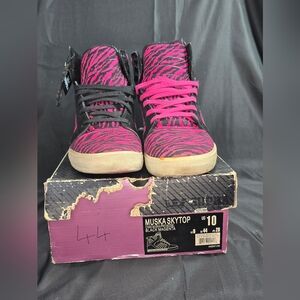 Supra Skytop Black & Magenta Size 10